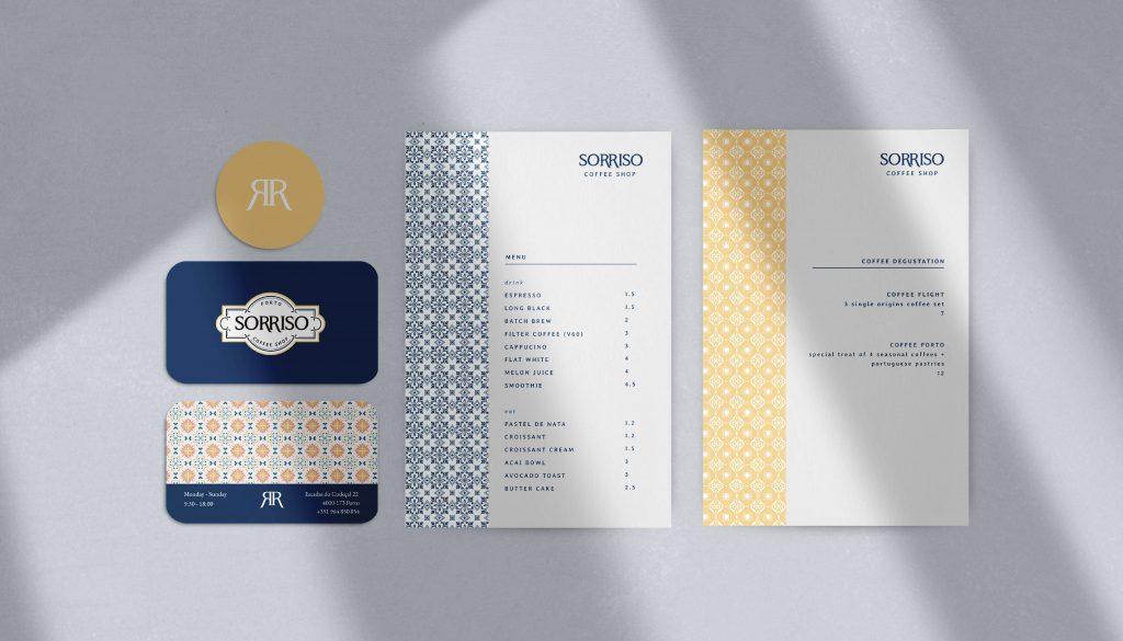 visual identity design for a coffee shop, in an authentic and minimalist style, by a Swiss graphic design studio in Lausanne