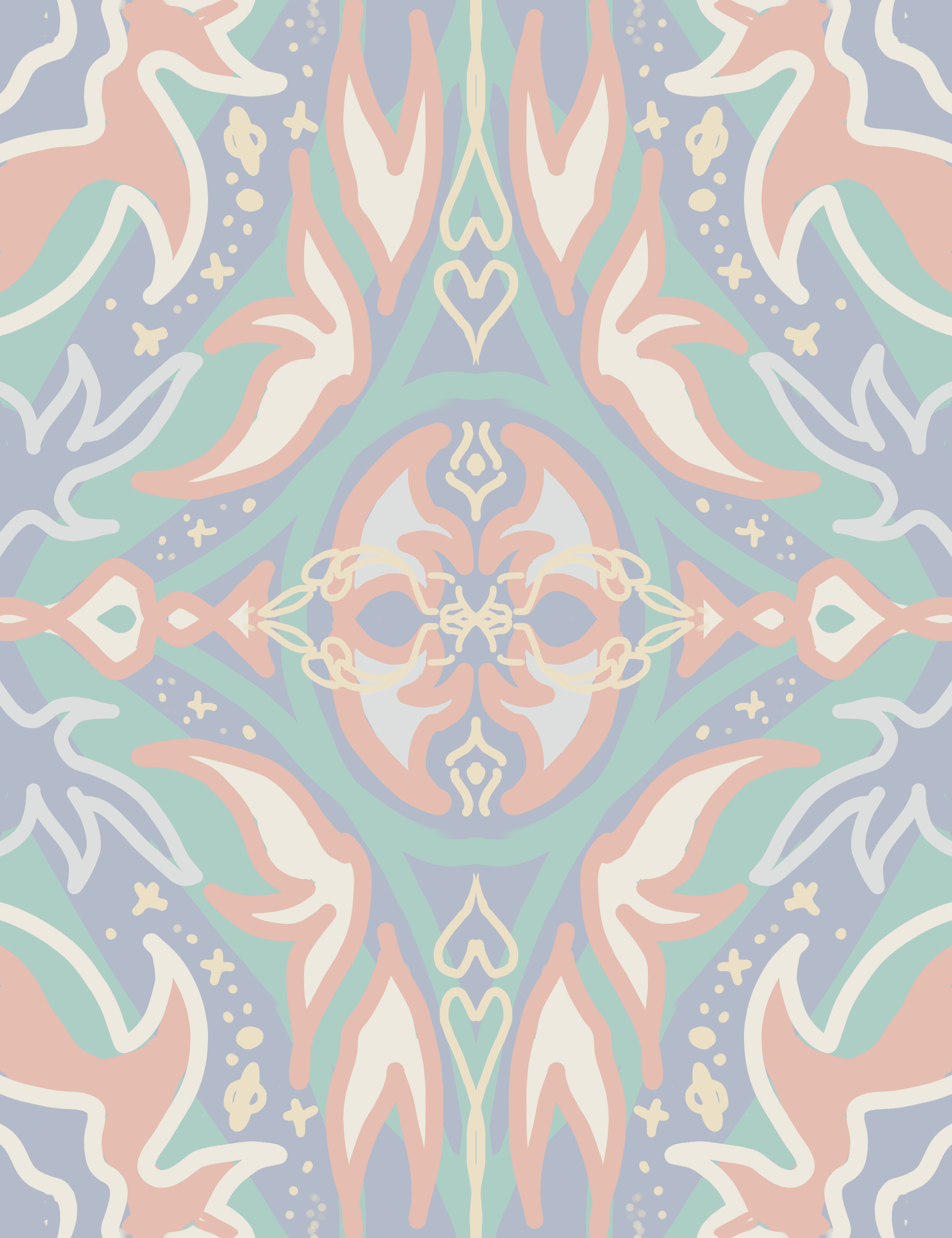 illustration abstraite et coloree, tons pastels, pour identite de marque et magazine, faite par un studio de graphisme en suisse