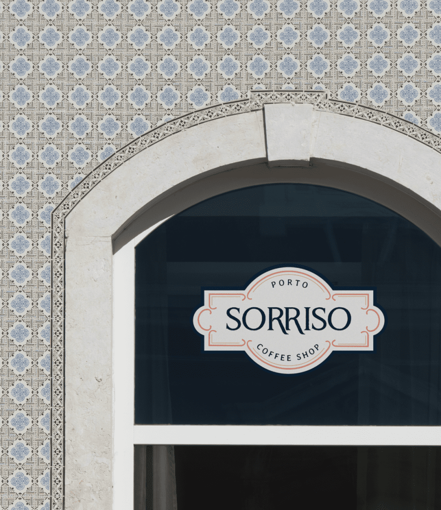 Creation de logo et identite de marque pour le cafe de specialite Sorriso, dans un style retro et authentique